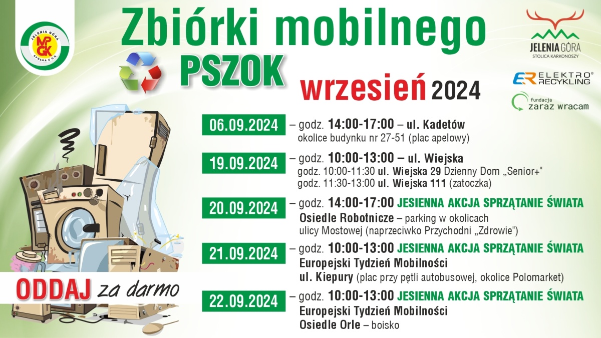 HARMONOGRAM mobilny PSZOK - wrzesień