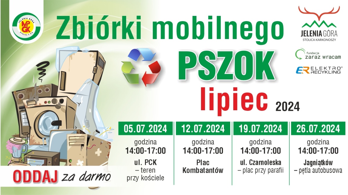 HARMONOGRAM mobilny PSZOK - lipiec